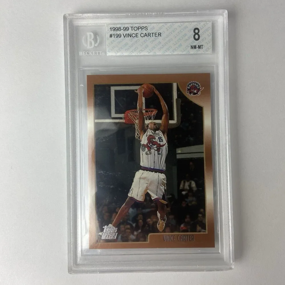 1998-99 Topps Vince Carter #199 Graded Beckett 8 READ